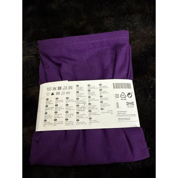 Ikea GURLI Cushion Cover 20 x 20" Dark Lilac Purple Pillow cover NEW - Picture 3 of 3